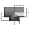 Trójnik 90° kw x gww